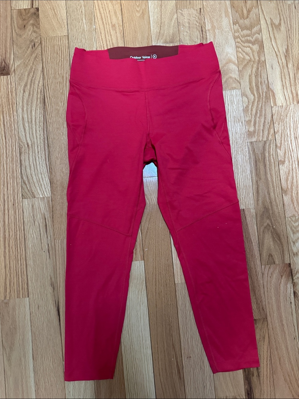 OUTDOOR VOICES LEGGINGS RED WOMEN’S XL